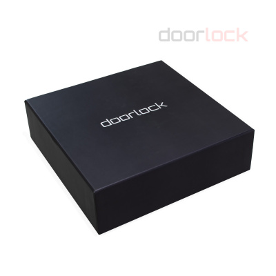 Ручка дверная DOORLOCK Phantom Lord Z72P Black, черная, скрытая розетка